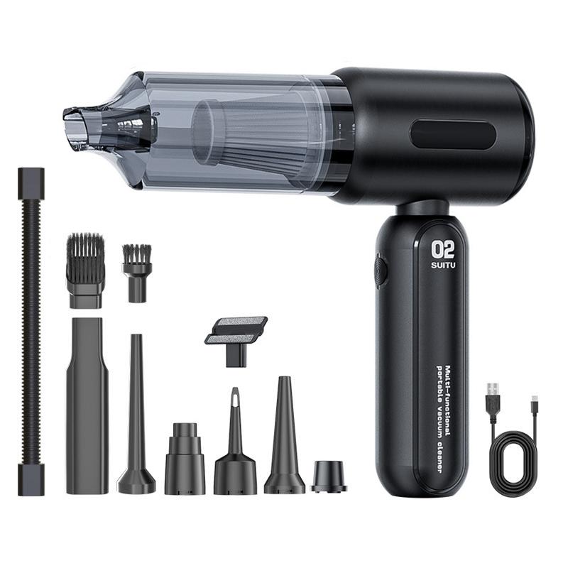 SUITU ST-6104B Plus Brushless Motor Handheld Blow Suction Combo Car Vacuum Cleaner(Black) - Shopkiz.com