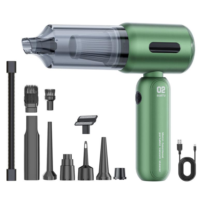 SUITU ST-6104B Plus Brushless Motor Handheld Blow Suction Combo Car Vacuum Cleaner(Green) - Shopkiz.com