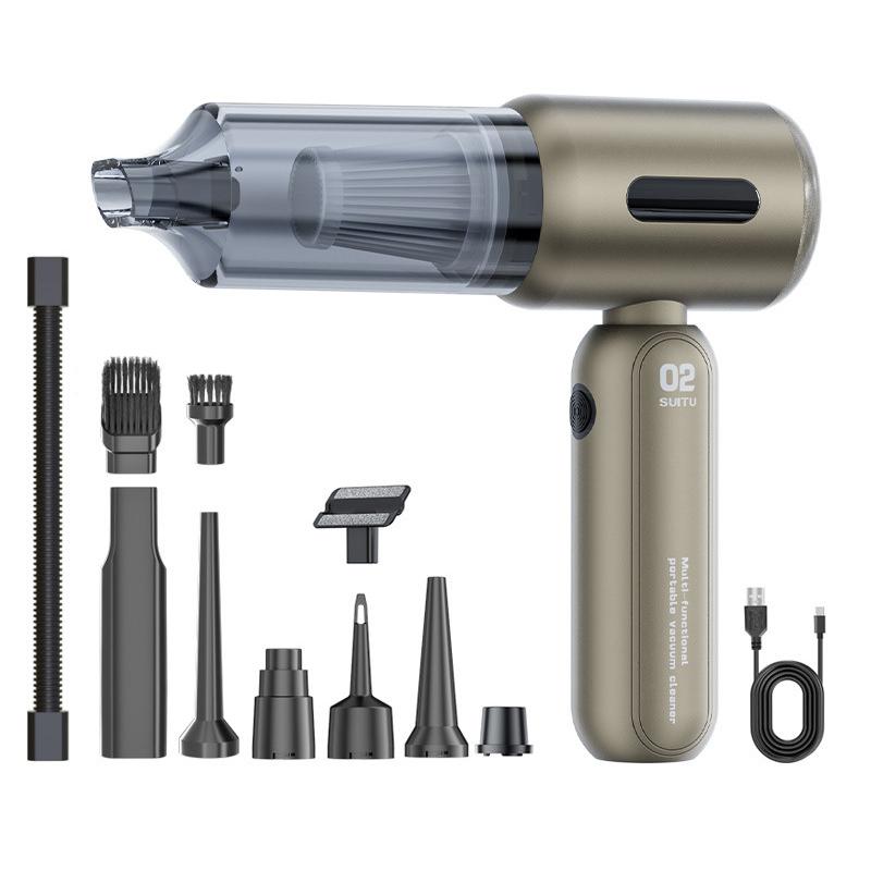 SUITU ST-6104B Plus Brushless Motor Handheld Blow Suction Combo Car Vacuum Cleaner(Silver Grey) - Shopkiz.com