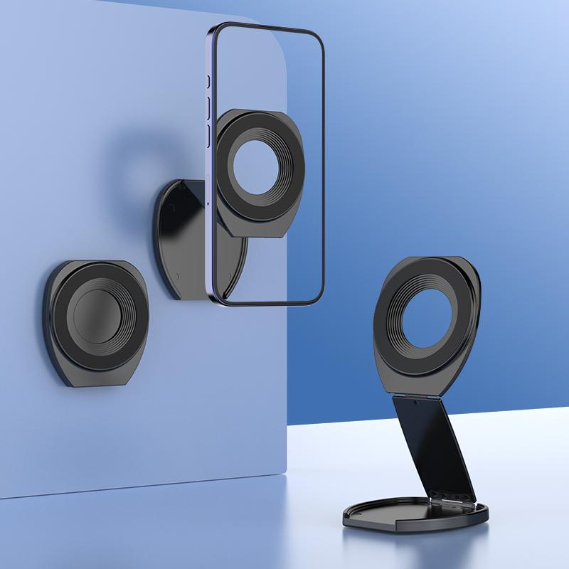 CAS-003 Magnetic 3-Foldable Phone Holder(Black) - Shopkiz.com