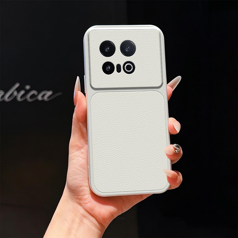 For vivo iQOO 13 Lambskin Series Skin Feel Shockproof Phone Case(Silver) - Shopkiz.com