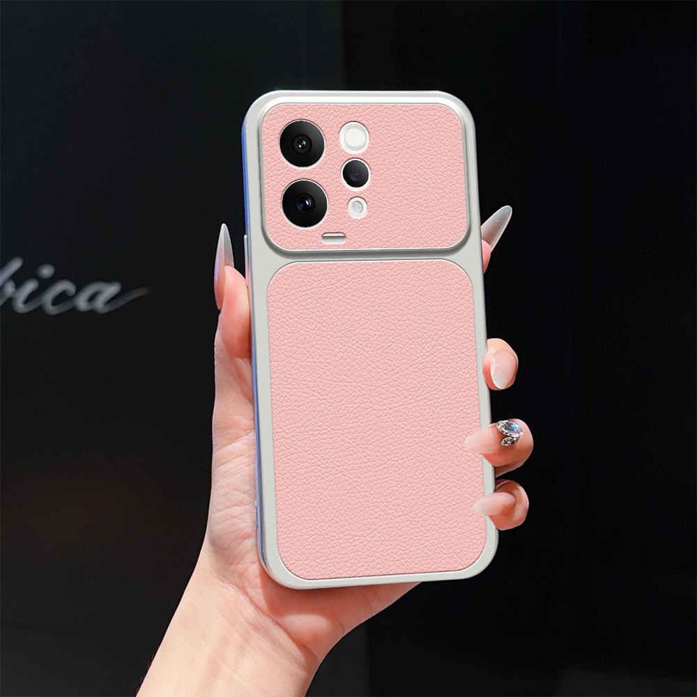 For vivo S50 5G Lambskin Series Skin Feel Shockproof Phone Case(Pink) - Shopkiz.com
