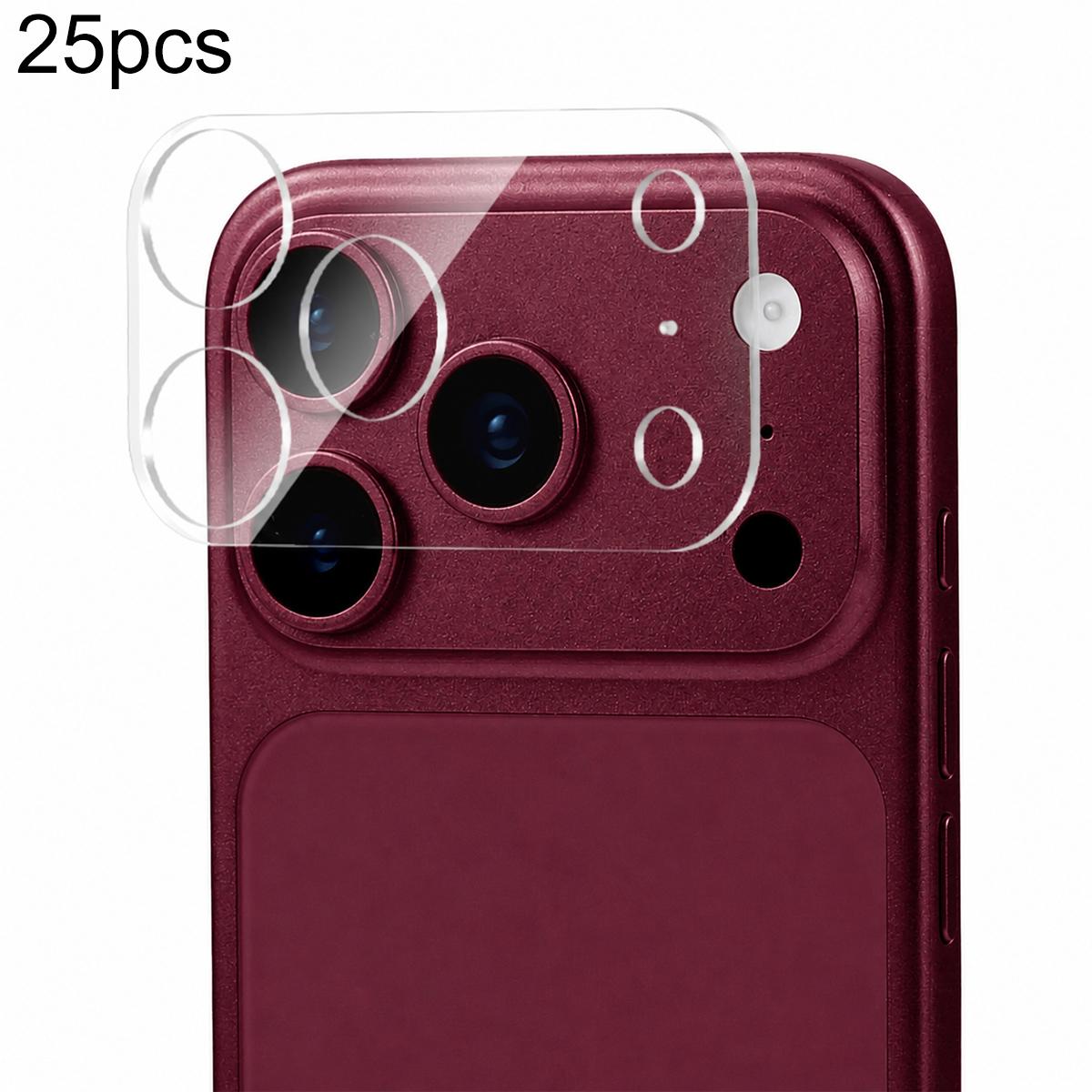 25 PCS/Pack Transparent Integrated Tempered Glass Camera Film For iPhone 18 Pro - Shopkiz.com