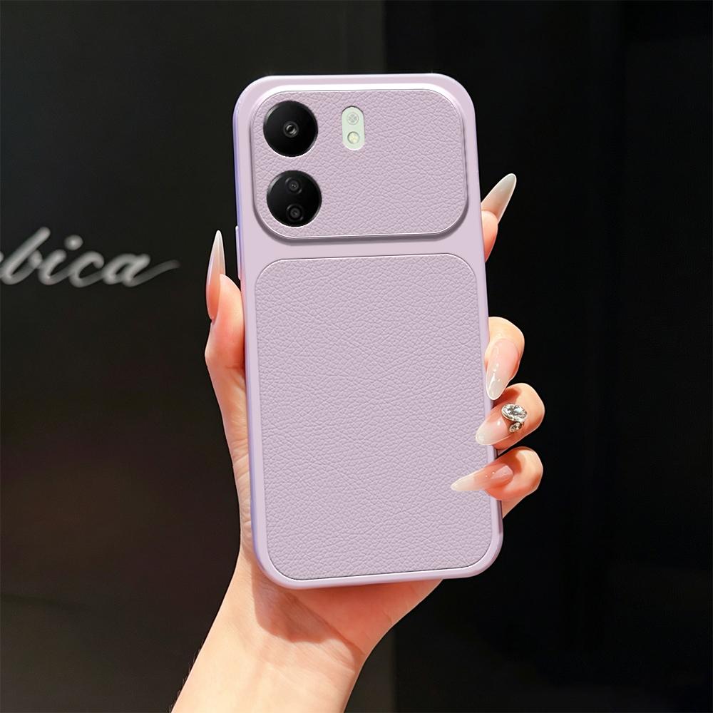 For Redmi 13C 4G Lambskin Series Skin Feel Shockproof Phone Case(Purple) - Shopkiz.com