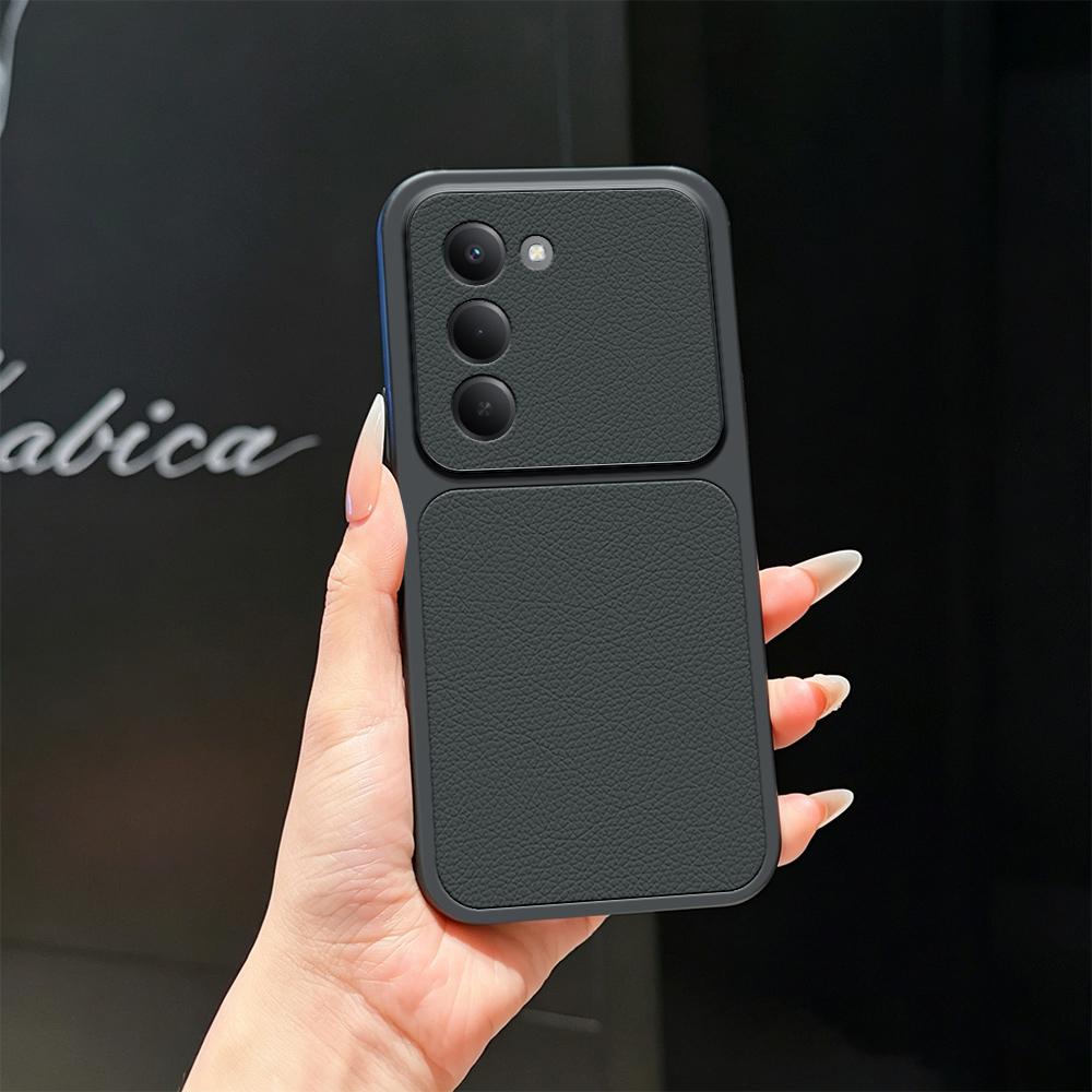 For Redmi 15 5G / 4G EU 171mm Lambskin Series Skin Feel Shockproof Phone Case(Black) - Shopkiz.com