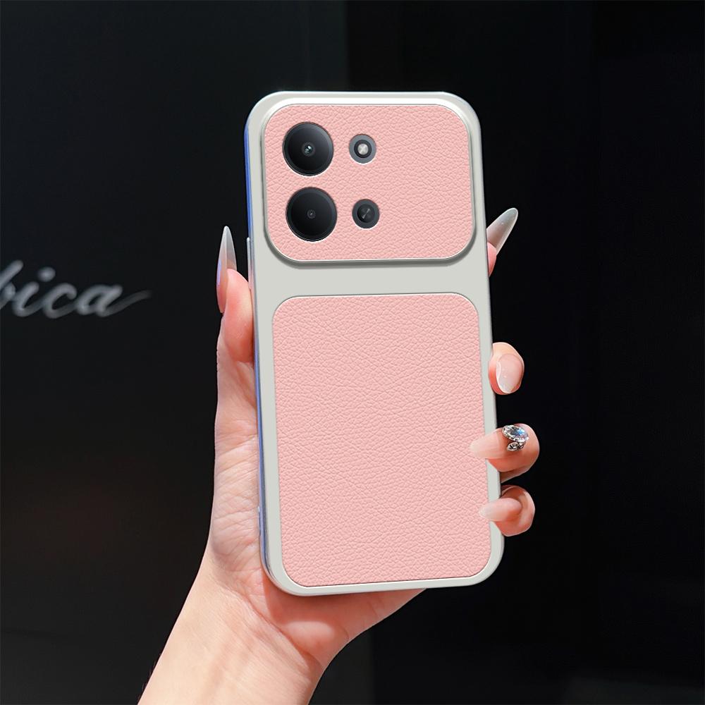 For Redmi 15C 5G / 4G EU 173mm / Poco C85 5G Lambskin Series Skin Feel Shockproof Phone Case(Pink) - Shopkiz.com