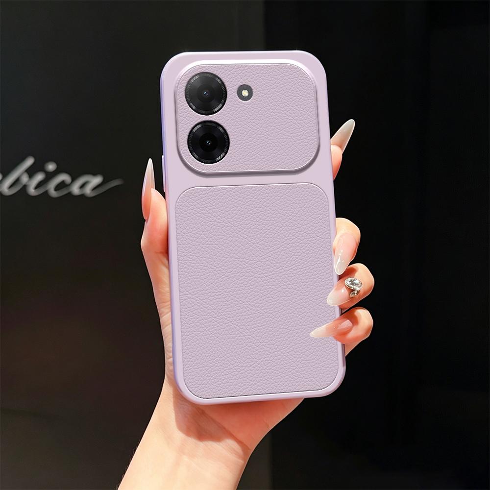For Redmi A5 4G 171mm / Poco C71 Lambskin Series Skin Feel Shockproof Phone Case(Purple) - Shopkiz.com