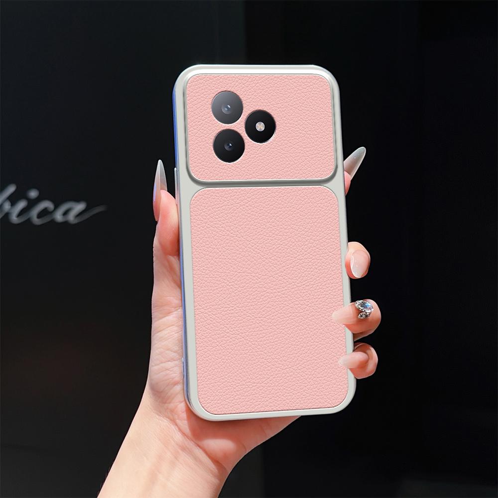 For Redmi K80 Ultra Lambskin Series Skin Feel Shockproof Phone Case(Pink) - Shopkiz.com