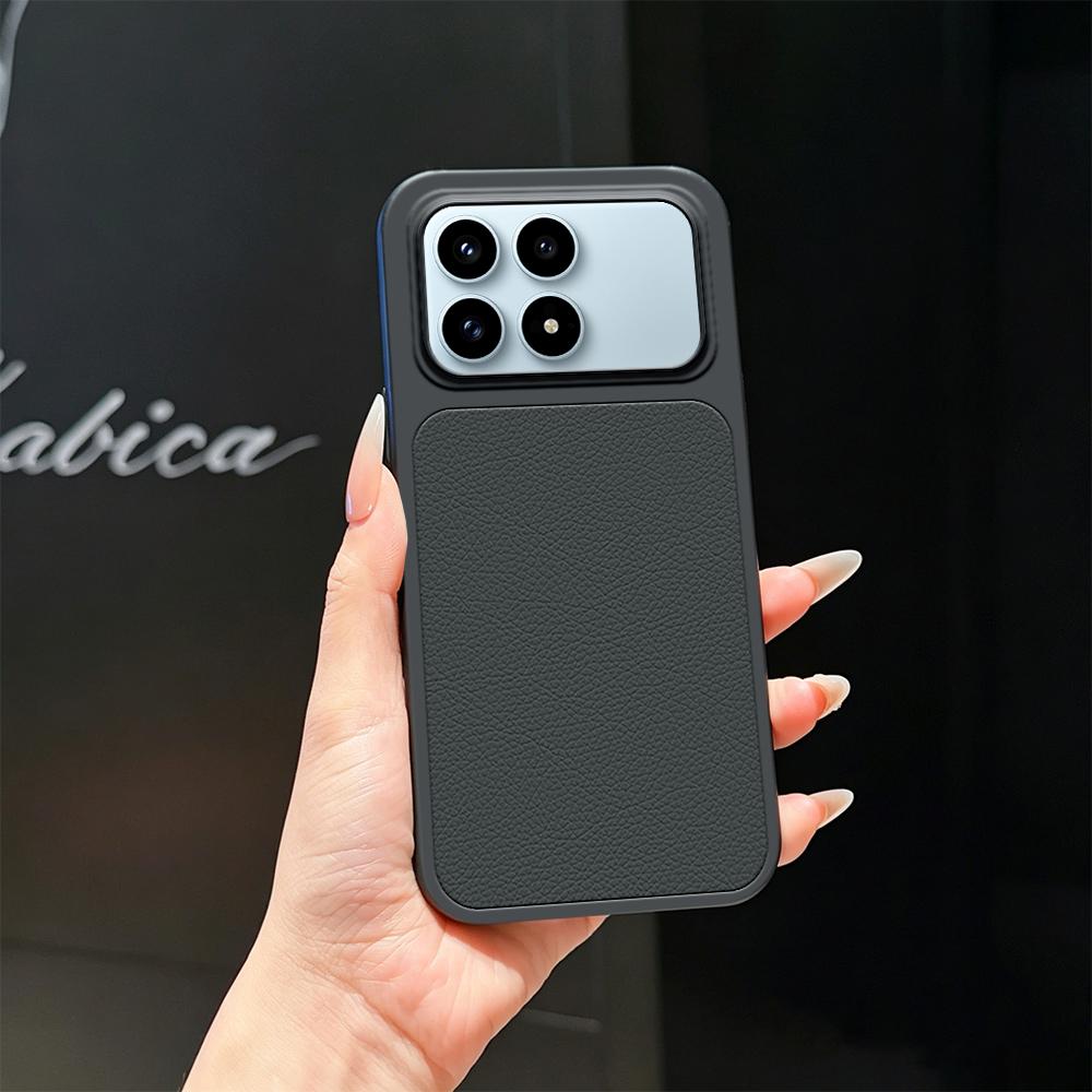 For Redmi K90 Lambskin Series Skin Feel Shockproof Phone Case(Black) - Shopkiz.com