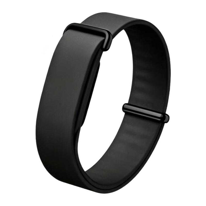 For Google Fitbit Air xDfind Solid Color Silicone Loop Watch Band(Black) - Shopkiz.com