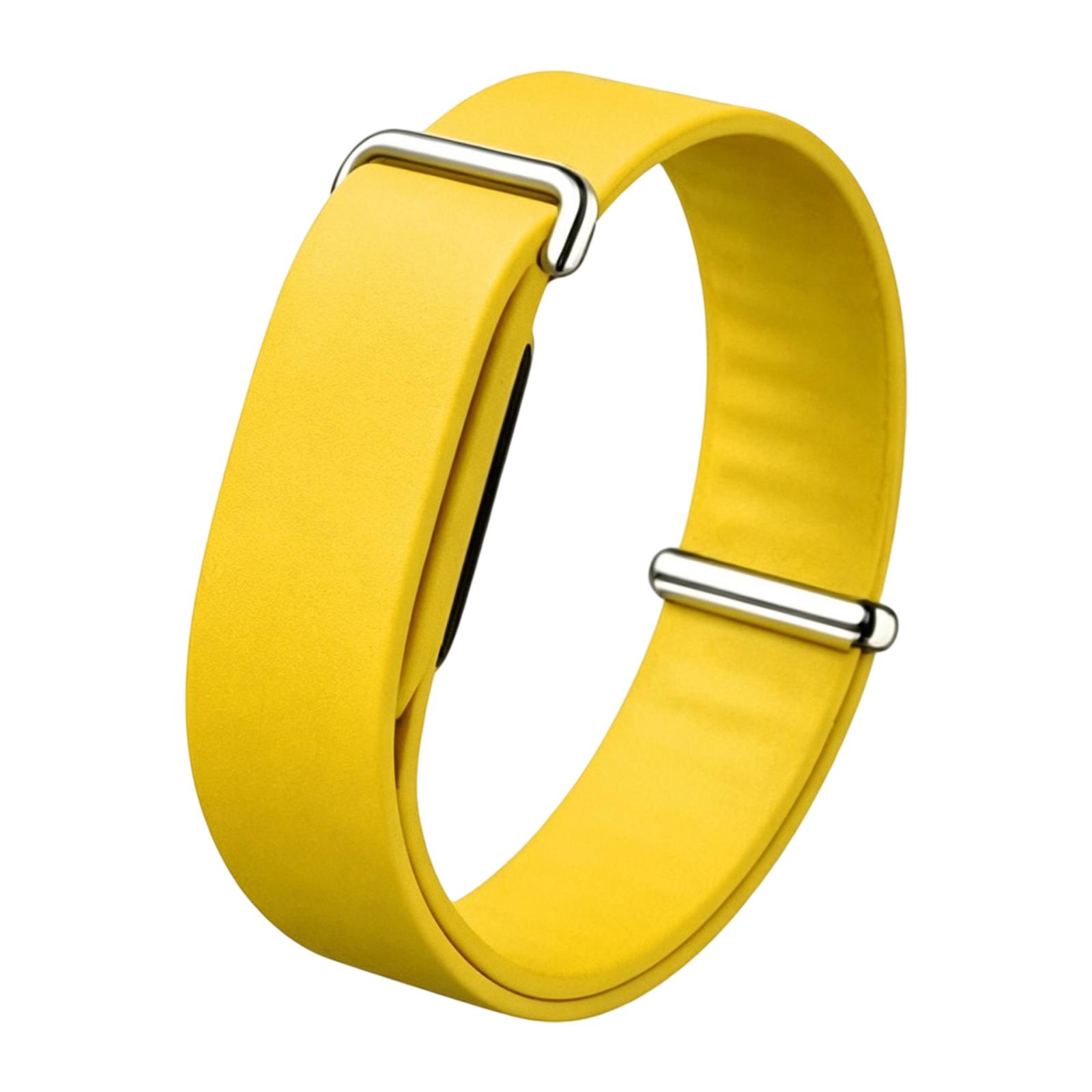 For Google Fitbit Air xDfind Solid Color Silicone Loop Watch Band(Yellow) - Shopkiz.com