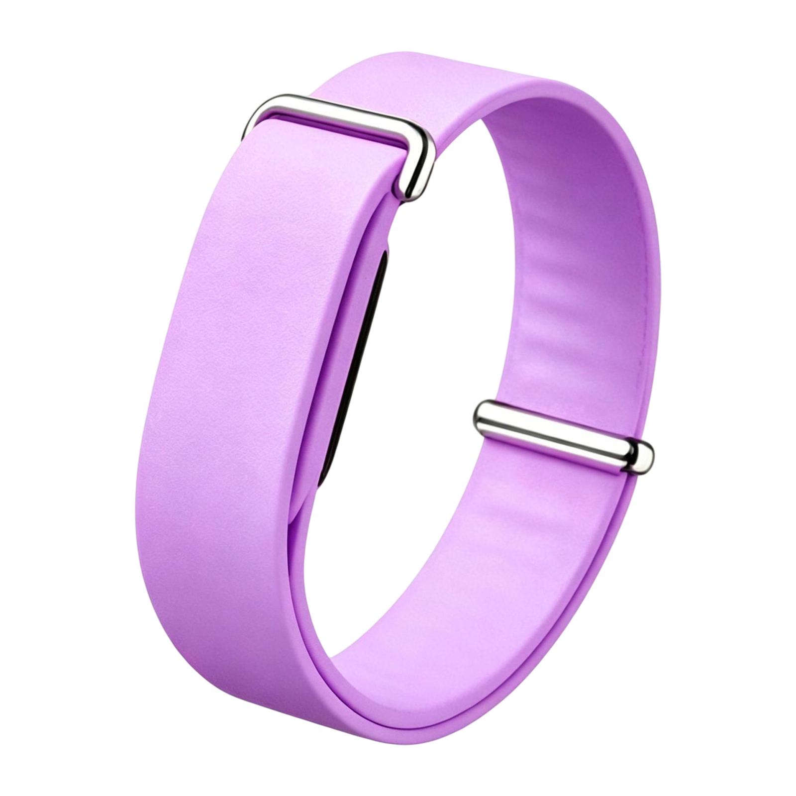For Google Fitbit Air xDfind Solid Color Silicone Loop Watch Band(Purple) - Shopkiz.com