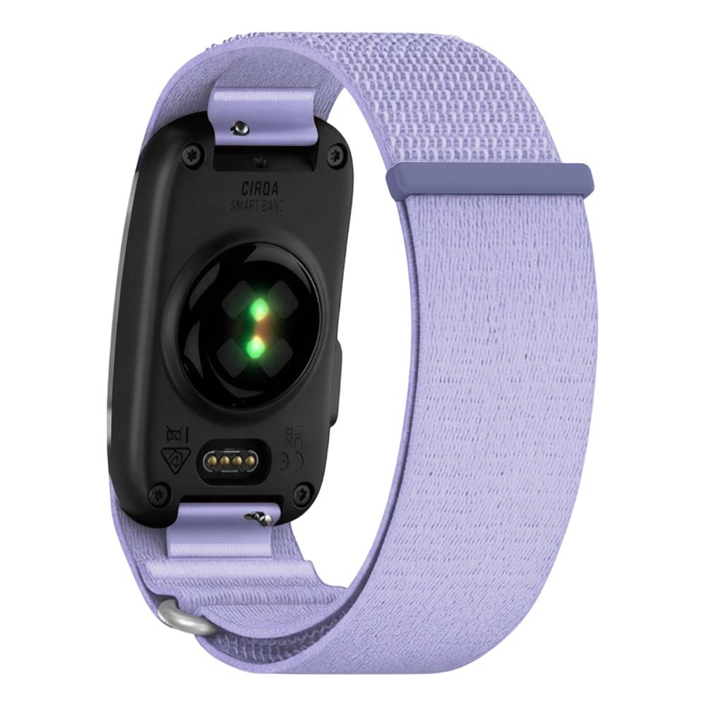 For Garmin CIRQA Smart Band xDfind Woven Nylon Hook and Loop Fastener Watch Band, Size:S-M Wrist Circumference 120-200mm(Purple) - Shopkiz.com