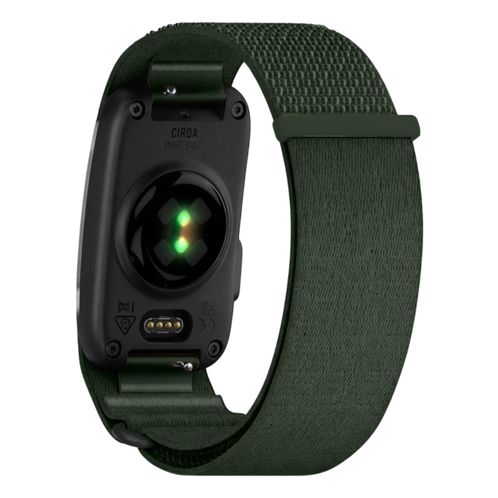 For Garmin CIRQA Smart Band xDfind Woven Nylon Hook and Loop Fastener Watch Band, Size:S-M Wrist Circumference 120-200mm(Army Green) - Shopkiz.com