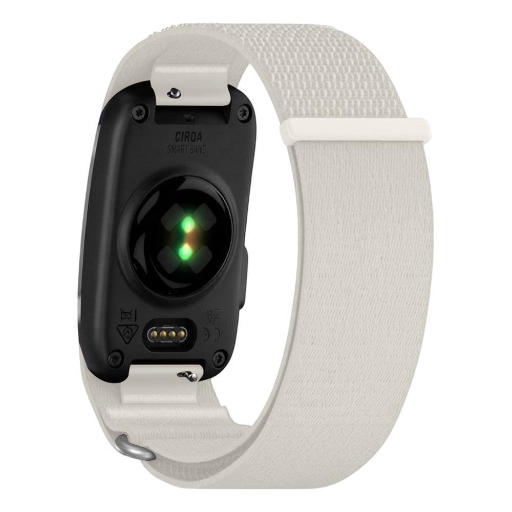 For Garmin CIRQA Smart Band xDfind Woven Nylon Hook and Loop Fastener Watch Band, Size:S-M Wrist Circumference 120-200mm(Starlight) - Shopkiz.com