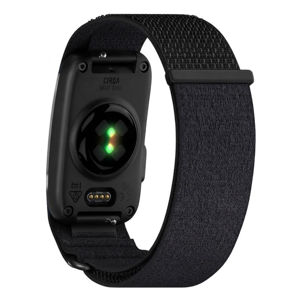 For Garmin CIRQA Smart Band xDfind Woven Nylon Hook and Loop Fastener Watch Band, Size:L-XL Wrist Circumference 145-240mm(Black) - Shopkiz.com