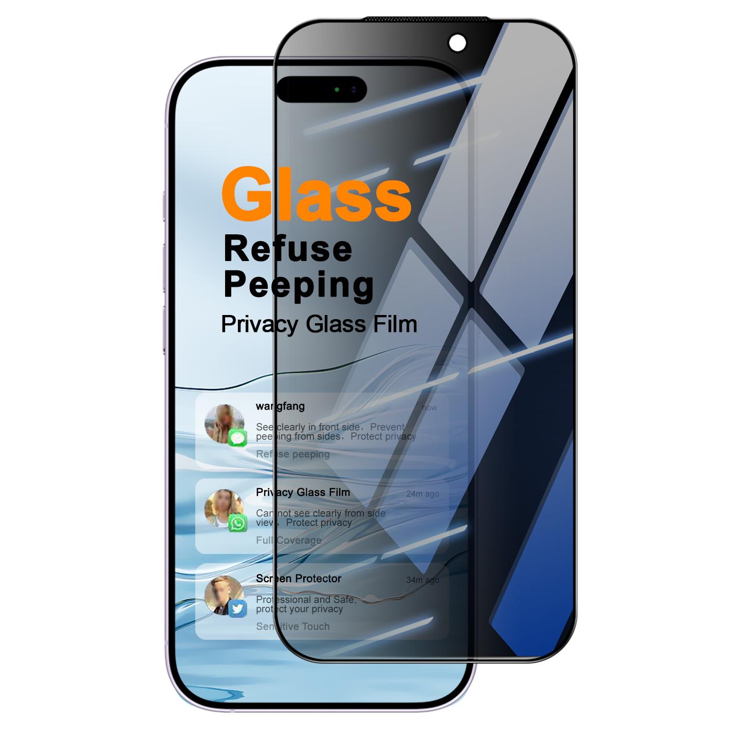 For iPhone 18 / 18 Pro imak HD Full Screen Privacy Tempered Glass Protective Film - Shopkiz.com