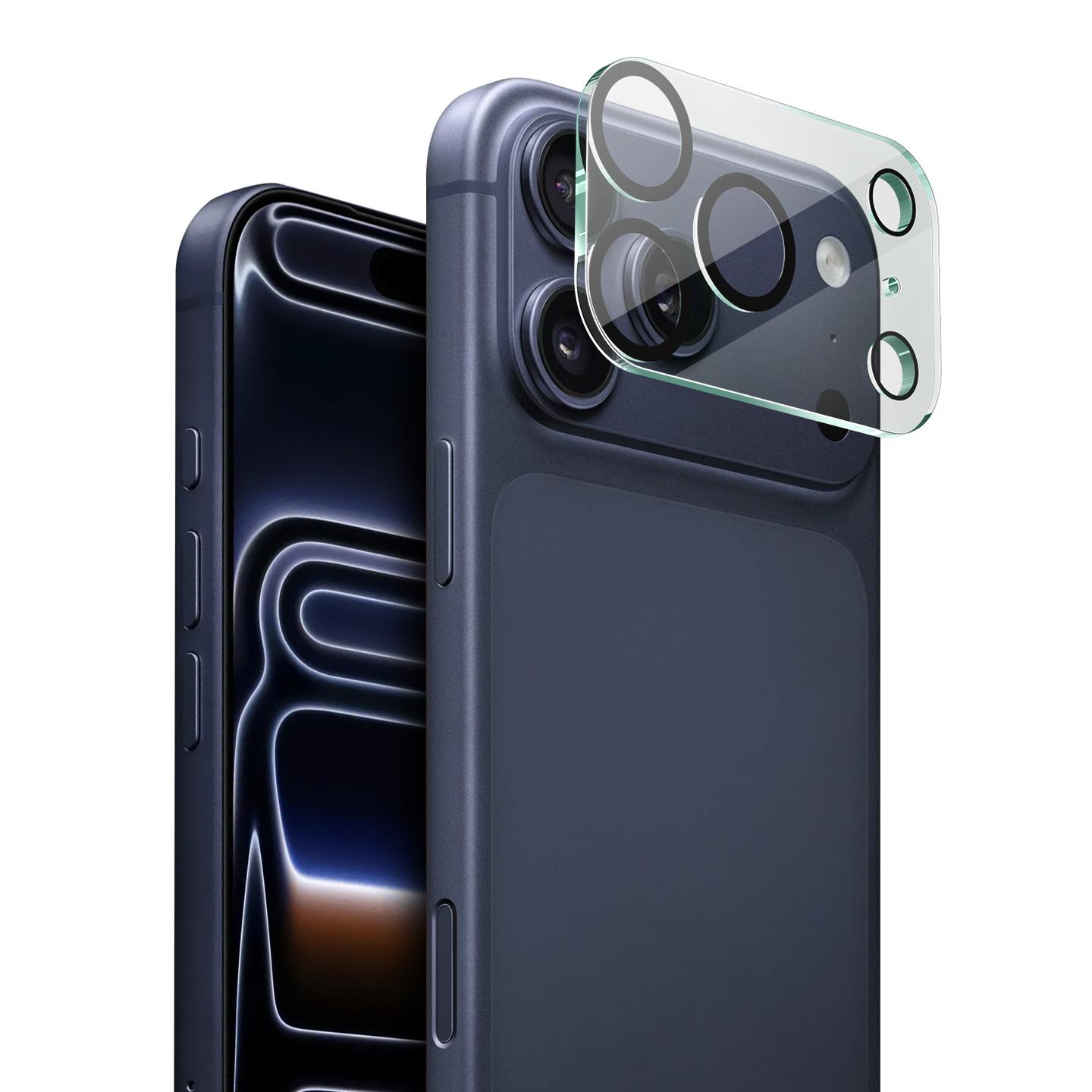 For iPhone 18 Pro imak Black Eye Design Integrated High Definition Glass Lens Film - Shopkiz.com