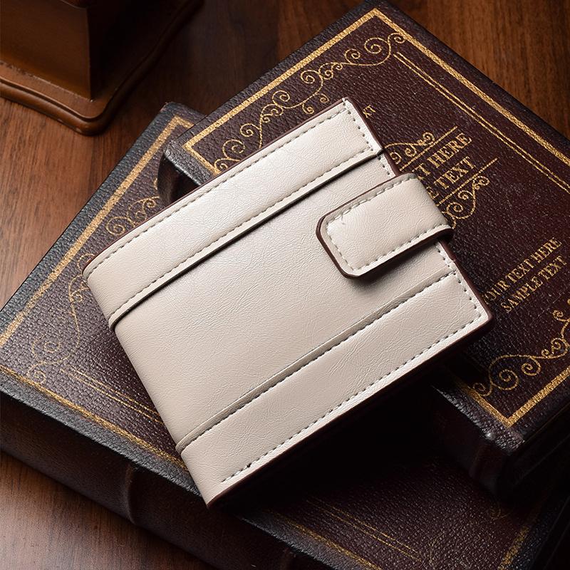 Vintage Oil-waxed Leather Multi-card Slot Large Capacity Zippered Men Wallet(Beige) - Shopkiz.com