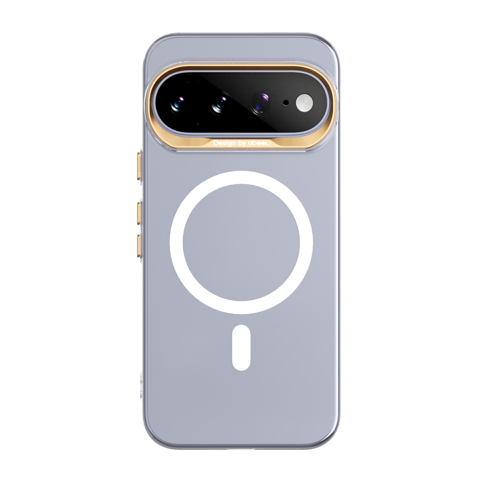 For Google Pixel 11 ABEEL Transparent Magnetic Hardened PC Phone Case(White) - Shopkiz.com