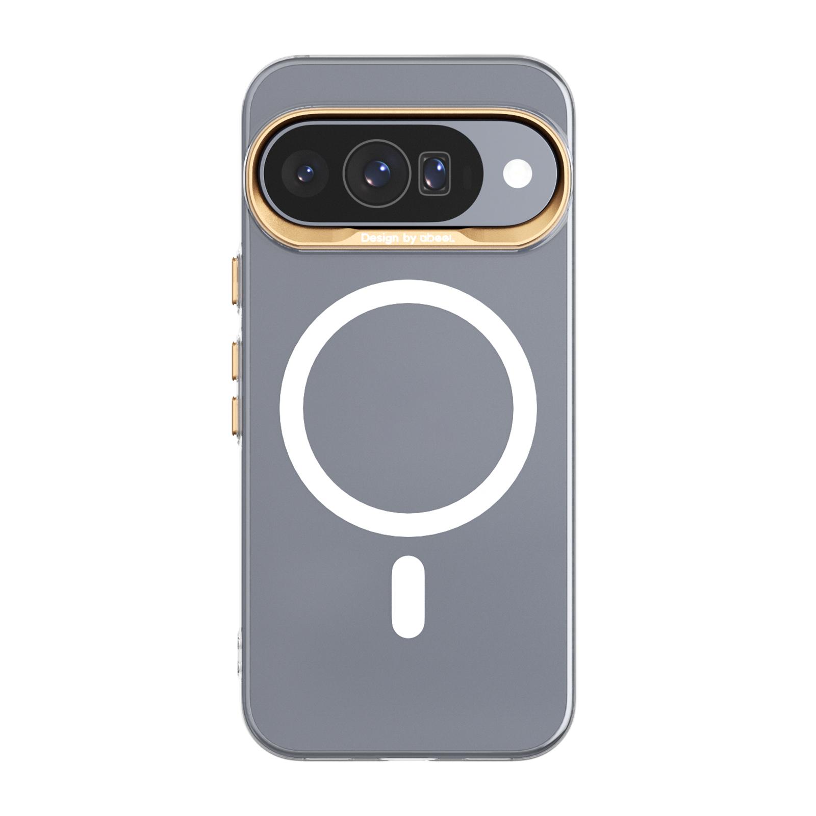 For Google Pixel 10 / 10 Pro ABEEL Transparent Magnetic Hardened PC Phone Case(White) - Shopkiz.com