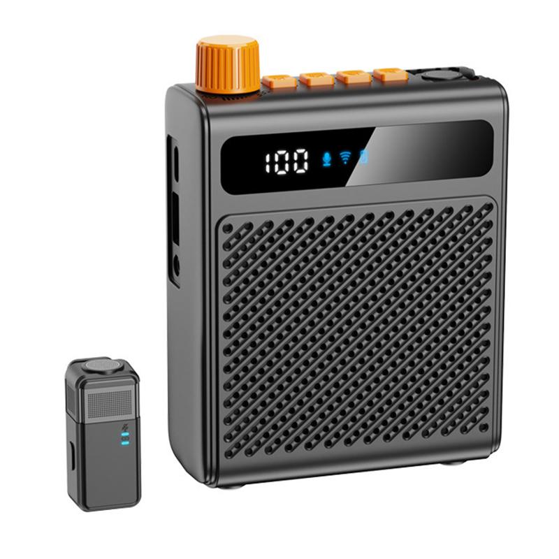KY300 Single Mic Portable Wireless Lavalier Microphone Teaching Voice Amplifier(Black) - Shopkiz.com