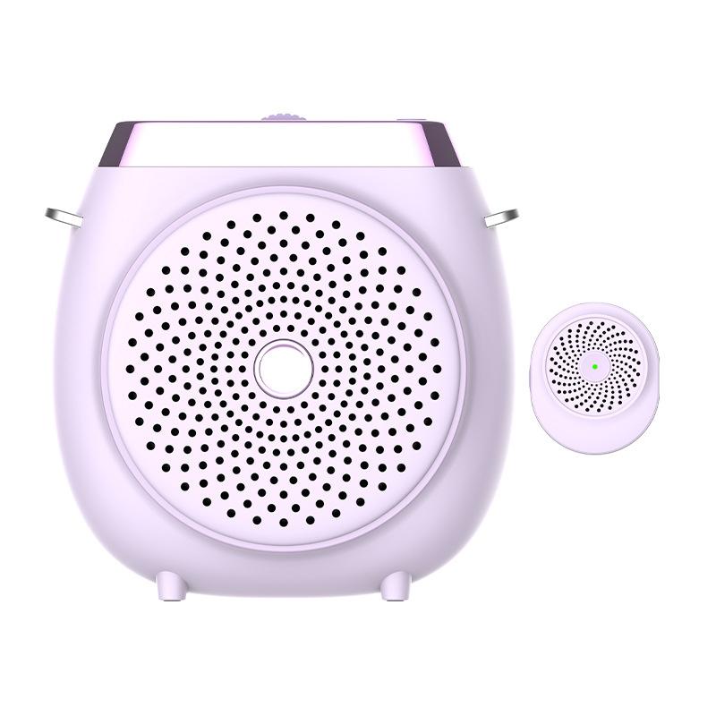 M26 Single Mic Portable Wireless Lavalier Microphone Teaching Voice Amplifier(Purple) - Shopkiz.com