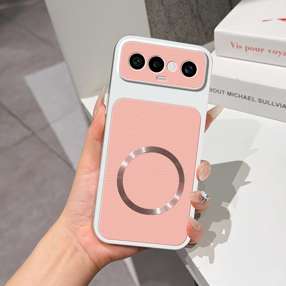 For vivo S50 Pro mini 5G Lambskin Series Magnetic Skin Feel Phone Case(Pink) - Shopkiz.com