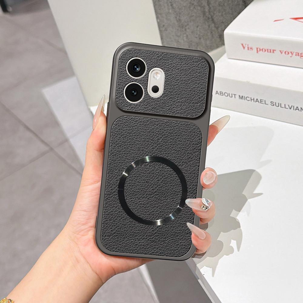 For Honor 600 Global Lambskin Series Magnetic Skin Feel Phone Case(Black) - Shopkiz.com