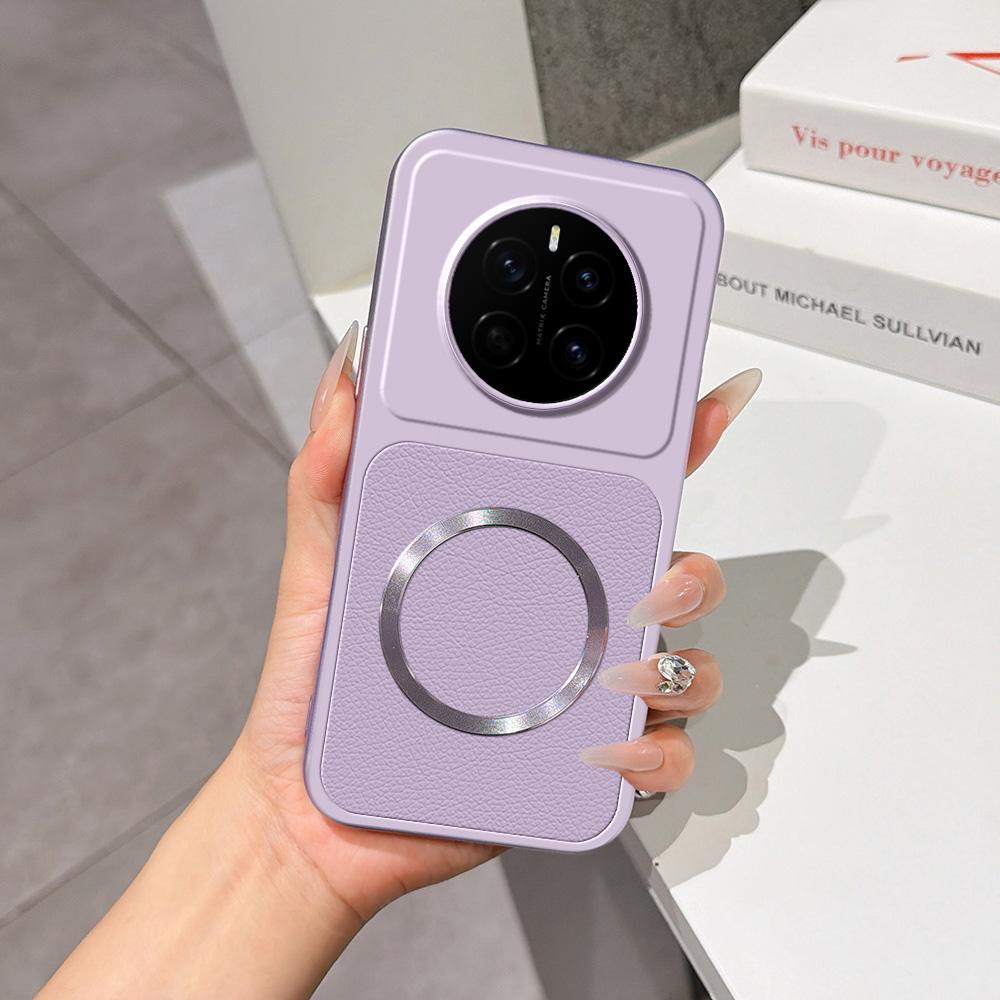 For Honor Magic7 Lambskin Series Magnetic Skin Feel Phone Case(Purple) - Shopkiz.com