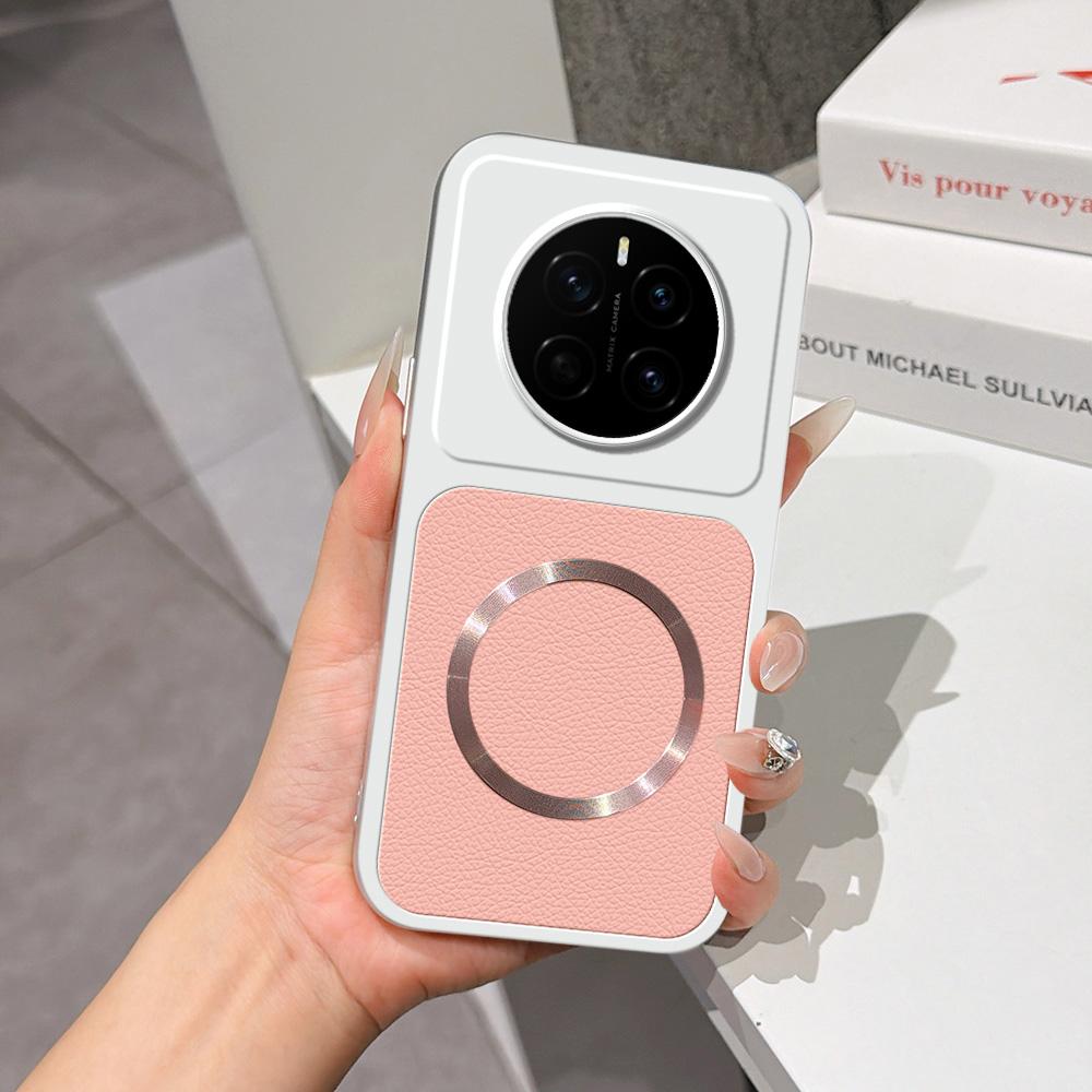 For Honor Magic7 Lambskin Series Magnetic Skin Feel Phone Case(Pink) - Shopkiz.com