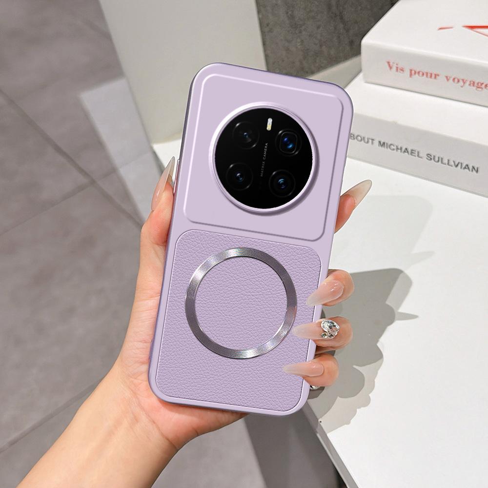 For Honor Magic7 Pro Lambskin Series Magnetic Skin Feel Phone Case(Purple) - Shopkiz.com