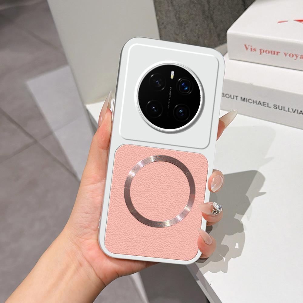 For Honor Magic7 Pro Lambskin Series Magnetic Skin Feel Phone Case(Pink) - Shopkiz.com