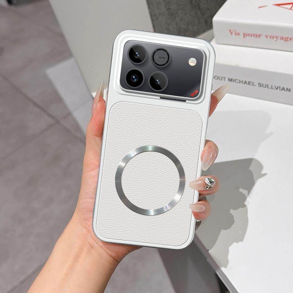 For Honor Win 5G Lambskin Series Magnetic Skin Feel Phone Case(Silver) - Shopkiz.com
