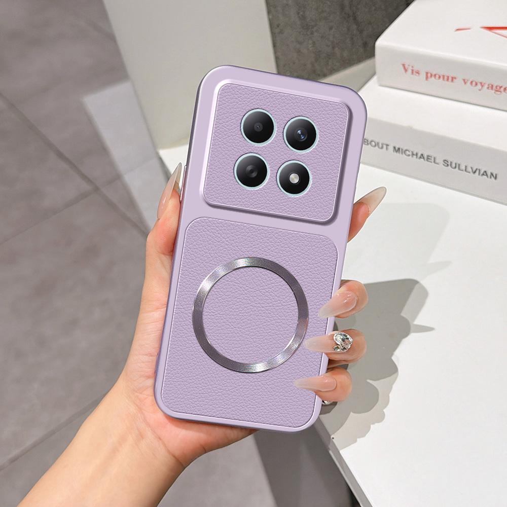 For Redmi Note 15 4G / 5G Global 164mm Lambskin Series Magnetic Skin Feel Phone Case(Purple) - Shopkiz.com