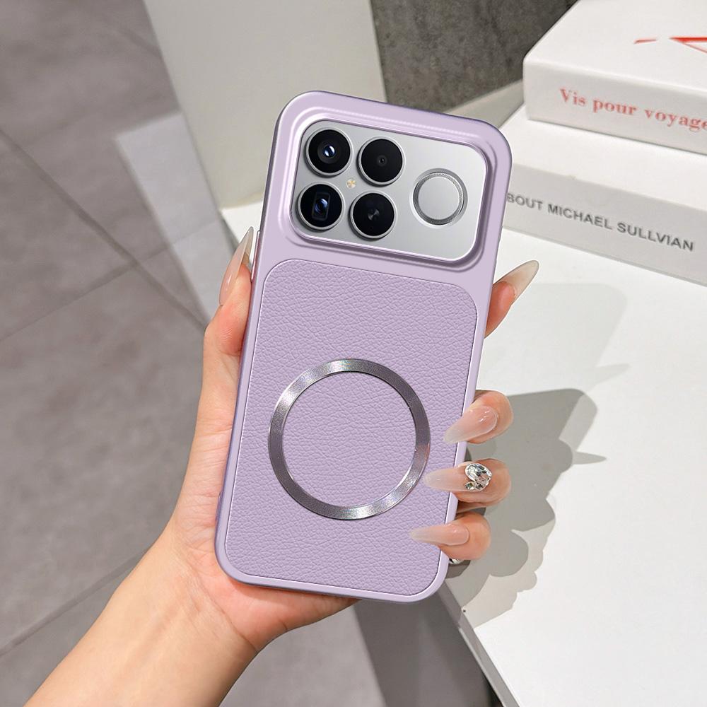 For Redmi K90 Pro Max Lambskin Series Magnetic Skin Feel Phone Case(Purple) - Shopkiz.com