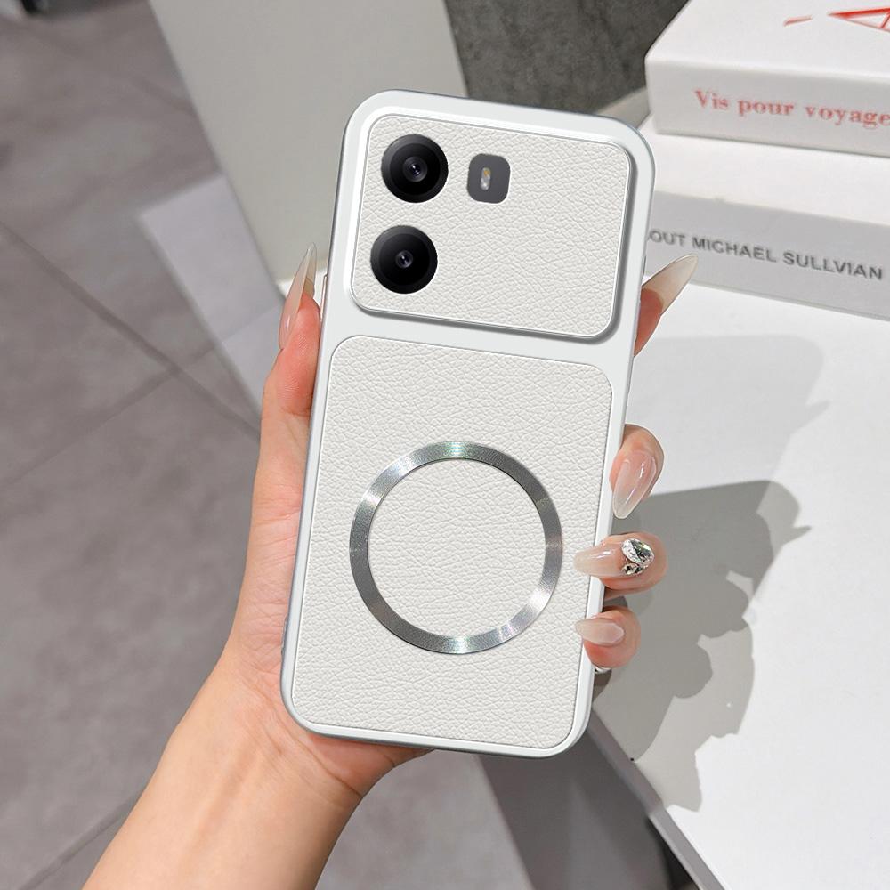For Redmi Turbo 4 Lambskin Series Magnetic Skin Feel Phone Case(Silver) - Shopkiz.com