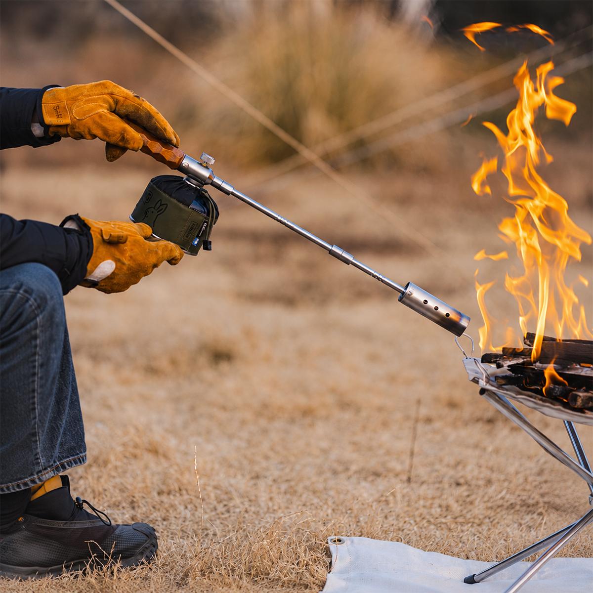 Outdoor Portable Detachable Stainless Steel Camping Blowtorch, Type:with Adapter and Igniter - Shopkiz.com