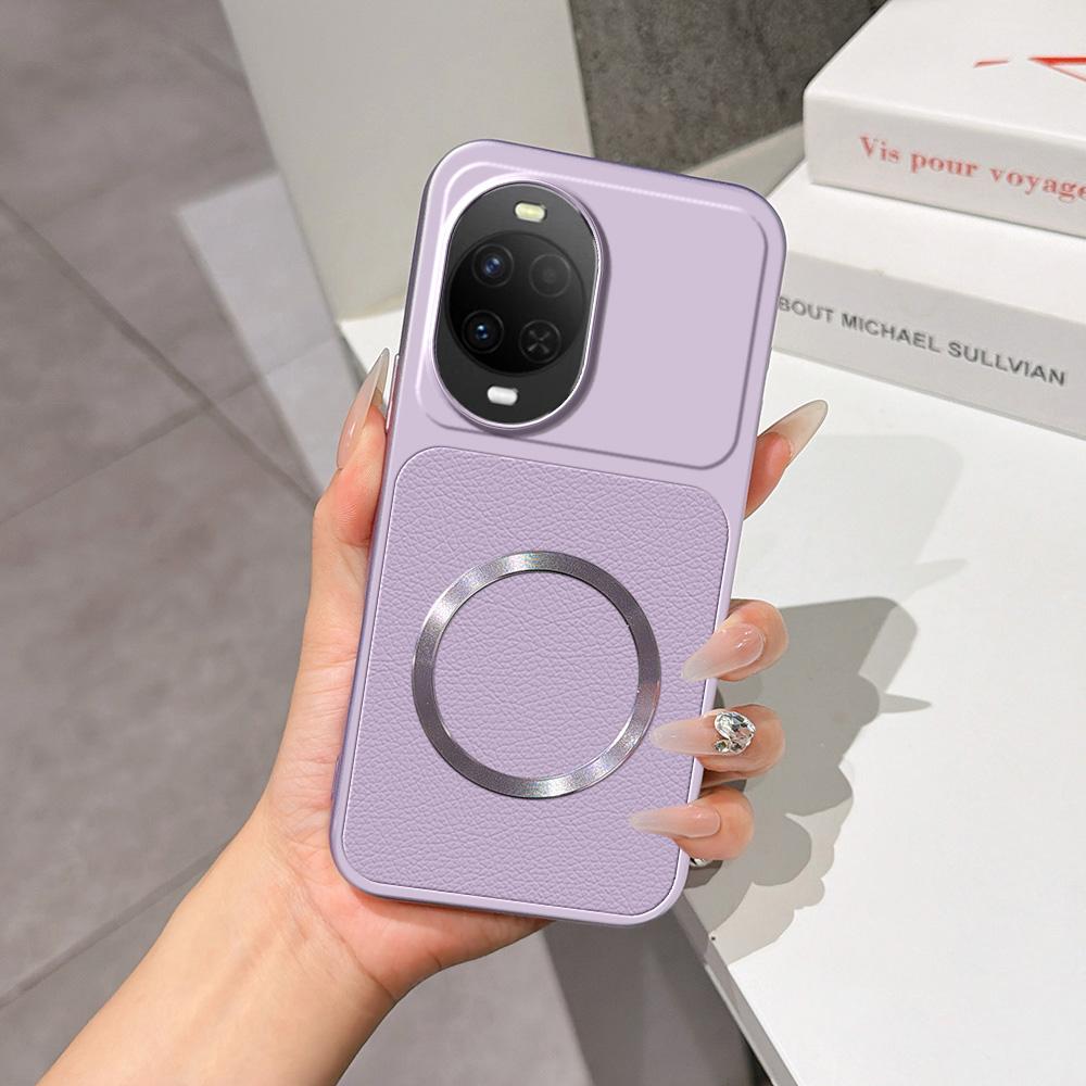 For Huawei nova 15 Lambskin Series Magnetic Skin Feel Phone Case(Purple) - Shopkiz.com