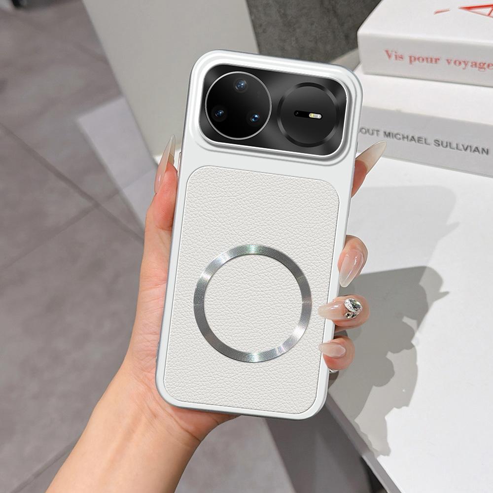 For Huawei nova 15 Pro Lambskin Series Magnetic Skin Feel Phone Case(Silver) - Shopkiz.com