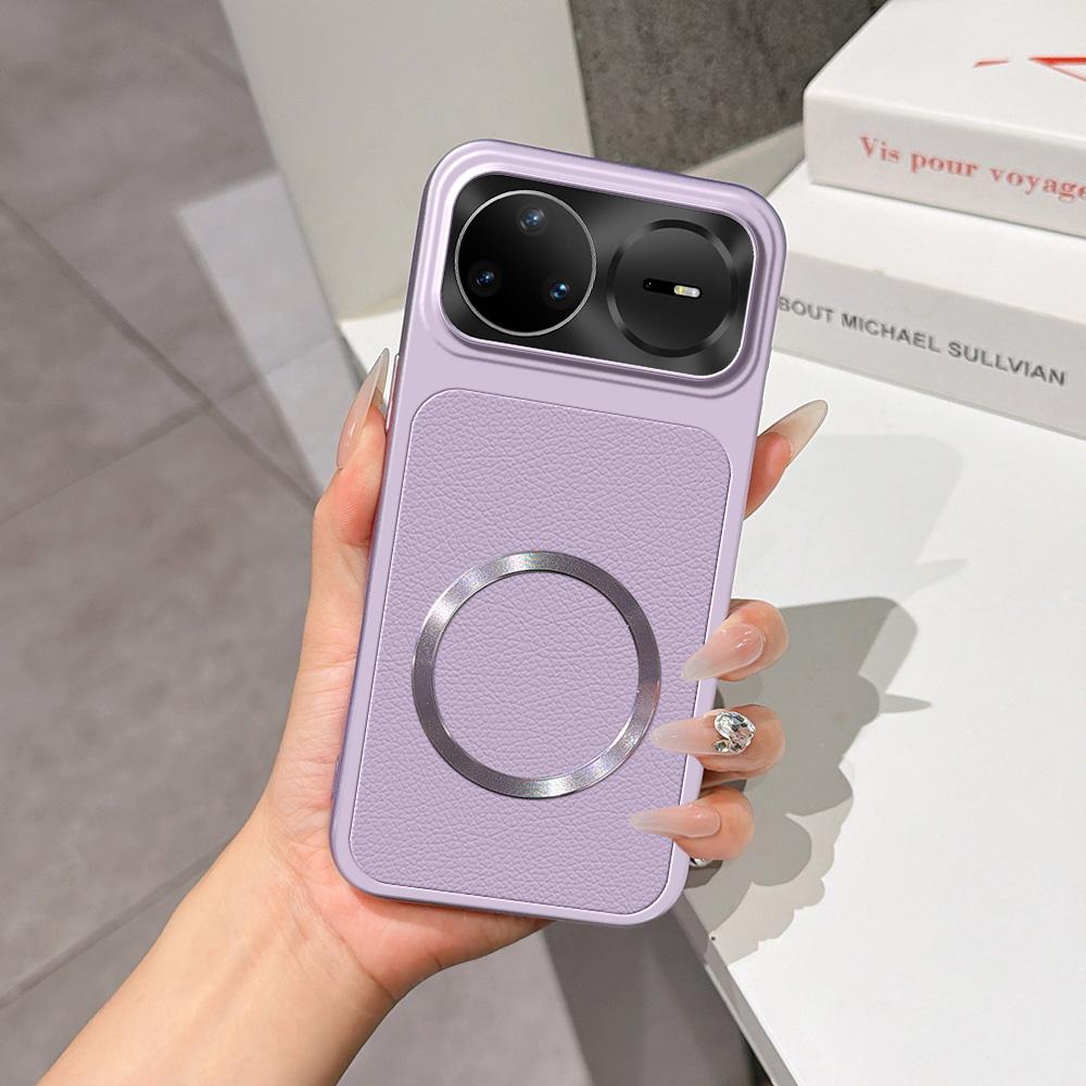 For Huawei nova 15 Pro Lambskin Series Magnetic Skin Feel Phone Case(Purple) - Shopkiz.com
