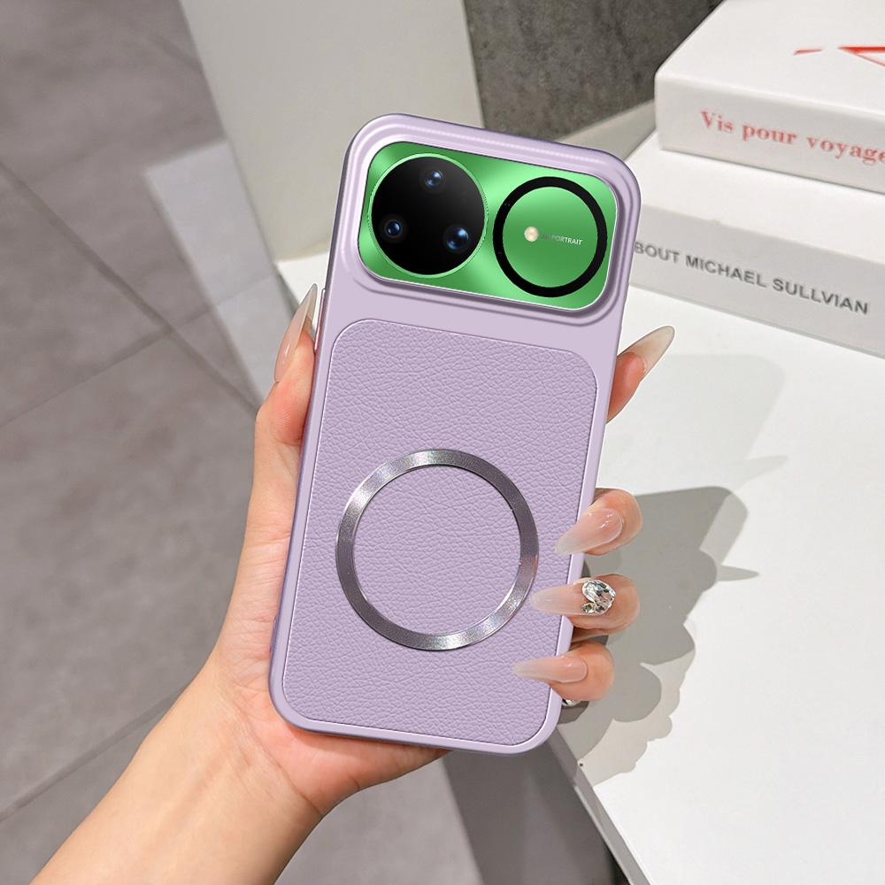 For Huawei nova 15 Ultra Lambskin Series Magnetic Skin Feel Phone Case(Purple) - Shopkiz.com