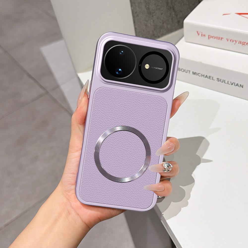 For Huawei nova 16 Lambskin Series Magnetic Skin Feel Phone Case(Purple) - Shopkiz.com