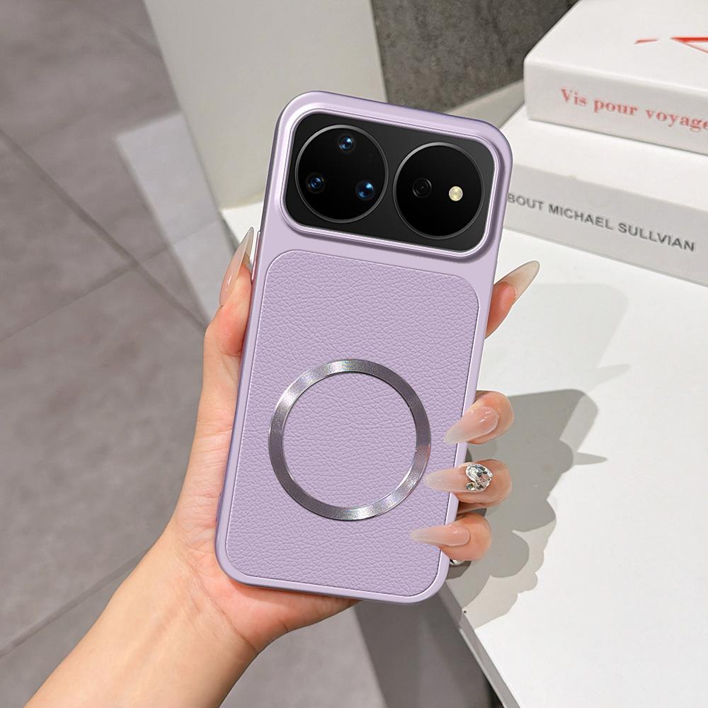 For Huawei nova 16 Pro Lambskin Series Magnetic Skin Feel Phone Case(Purple) - Shopkiz.com