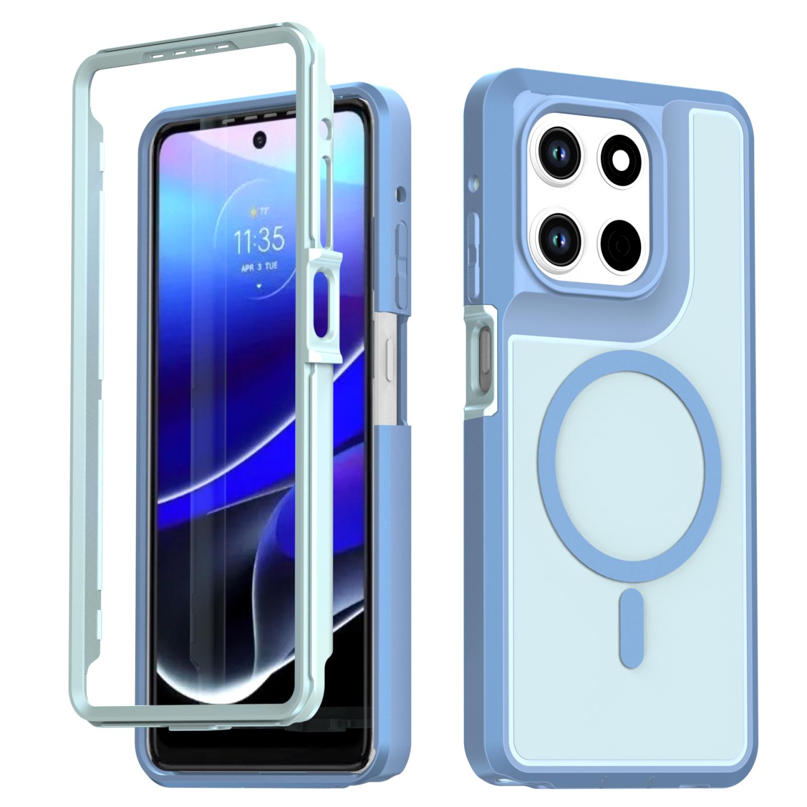 For Motorola Moto G Stylus 5G 2026 Silicone Magnetic Anti-drop Protective Phone Case(Light Blue) - Shopkiz.com