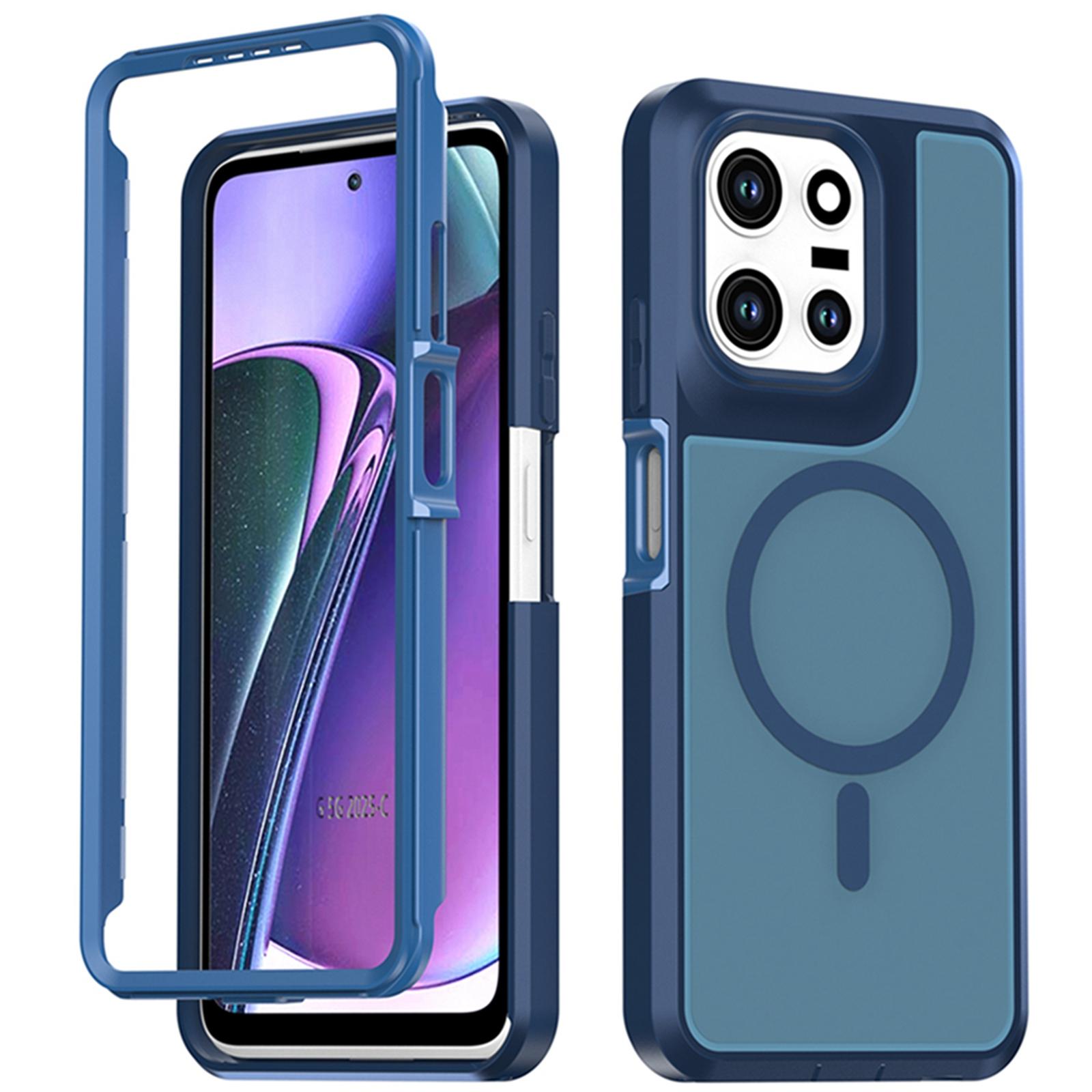 For Motorola Moto G 5G 2026 / 2025 Silicone Magnetic Anti-drop Protective Phone Case(Blue) - Shopkiz.com
