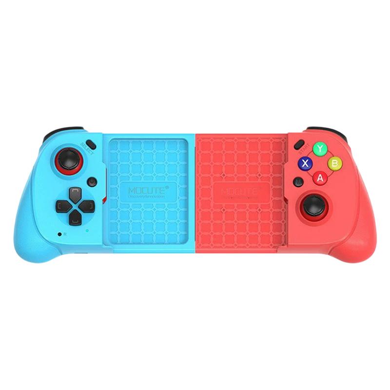 MOCUTE 062 Dual Joysticks & Hall-Effect Triggers Stretchable BT Mobile Game Controller(Red Blue) - Shopkiz.com