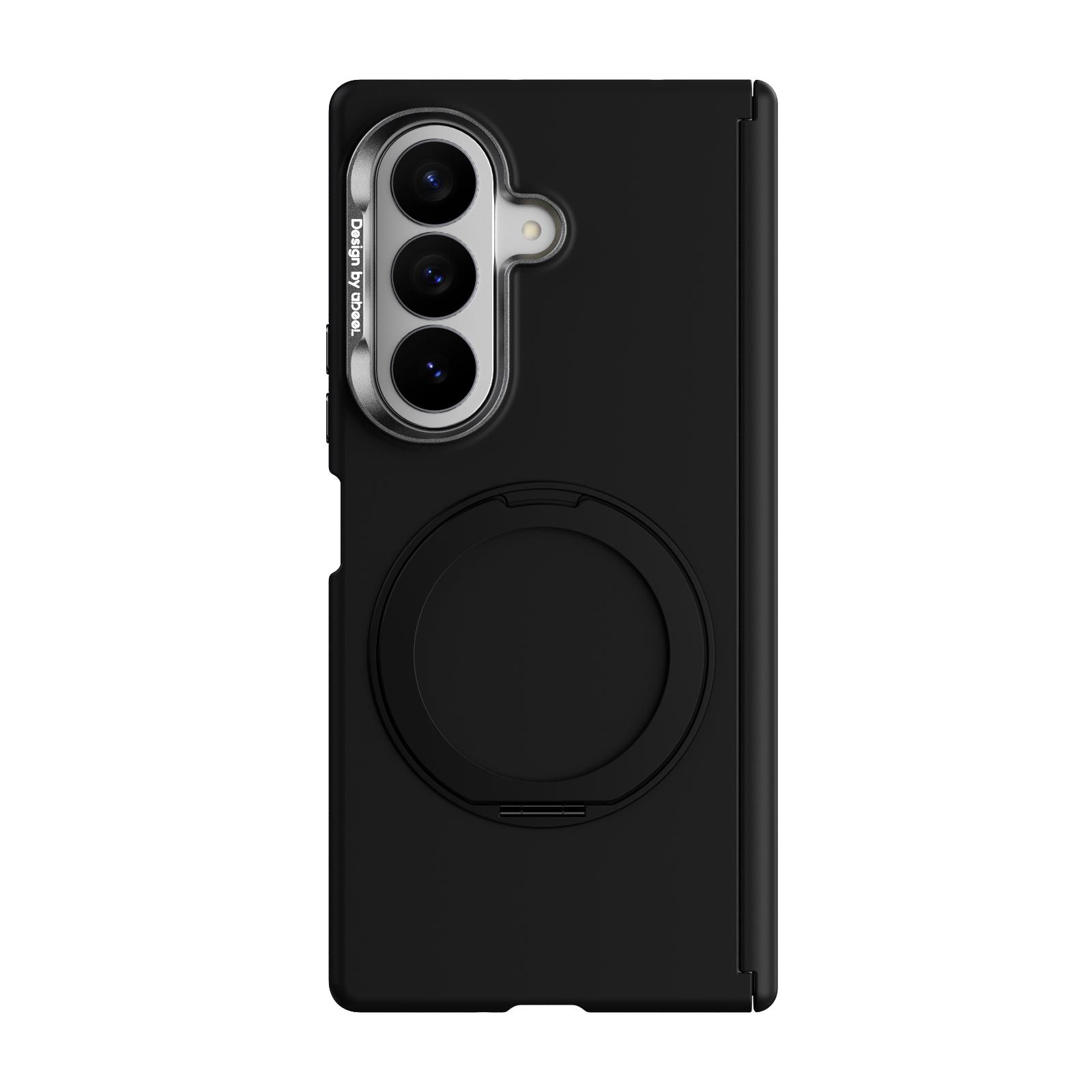 For Galaxy Z Fold8 Ultra 5G ABEEL Lightweight Zero Skin Feel Magnetic PC Phone Case with Holder(Black) - Shopkiz.com