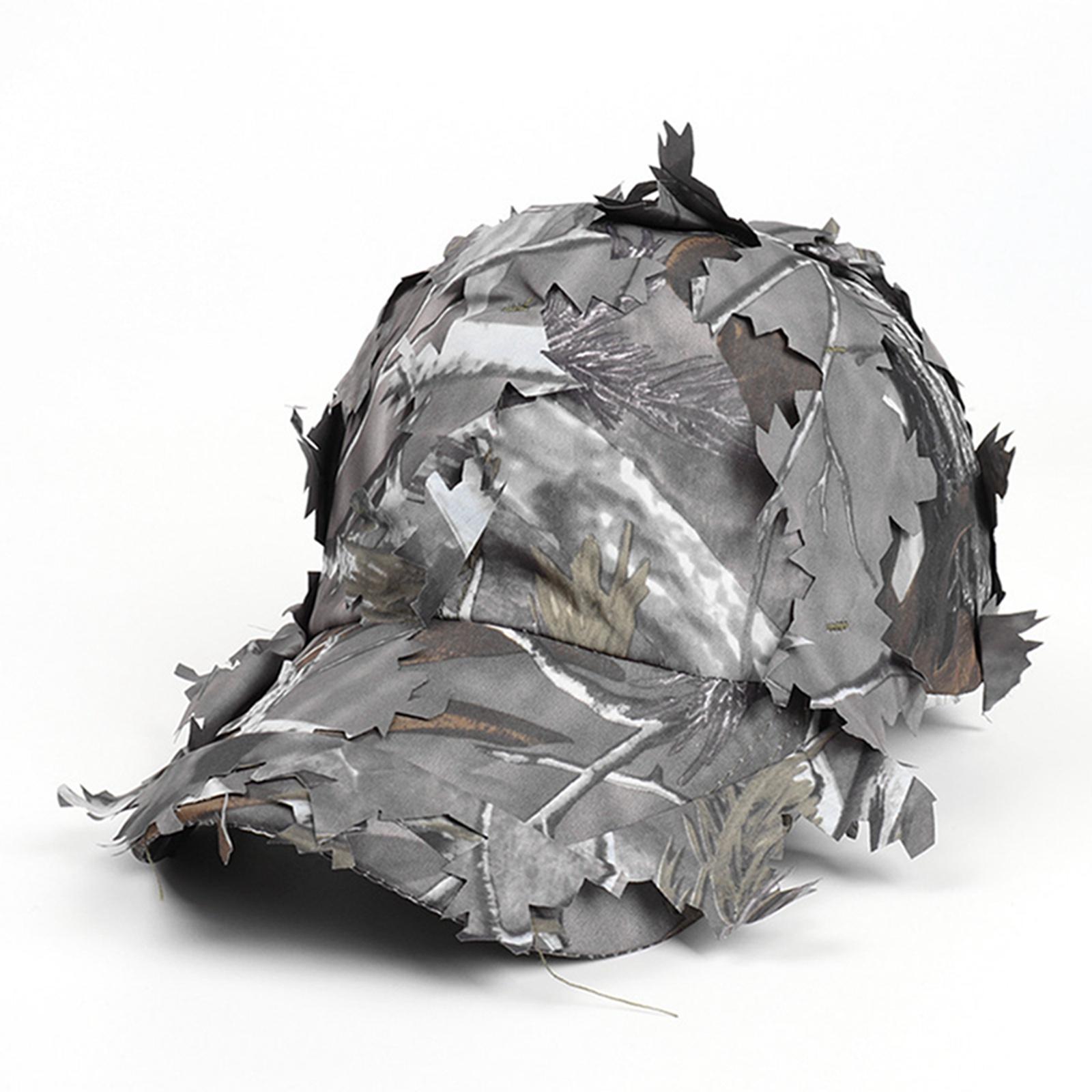 Outdoor Training Leaf Camouflage Baseball Sunshade Cap, Model:Dome Cap(Grey) - Shopkiz.com