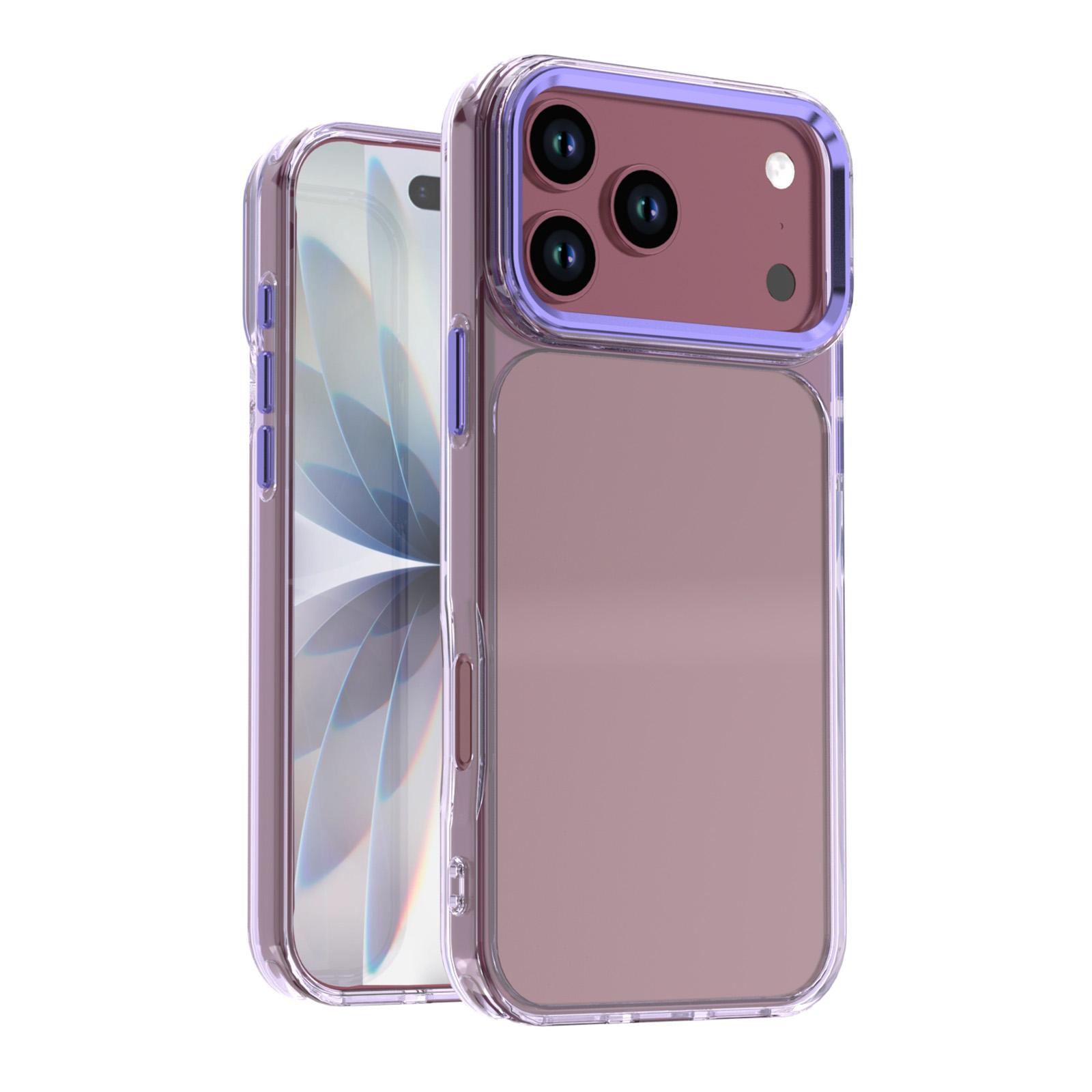 For iPhone 18 Pro Shine High Transparency Acrylic Phone Case(Purple) - Shopkiz.com